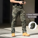 Calça Tática Militar Resistente e Impermeável + Cinto de Brinde