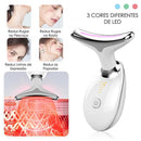 Massageador Rejuvenescedor com LED para Rosto e Pescoço - GlowRenew