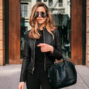 Jaqueta de Couro Feminina - Moda Inverno